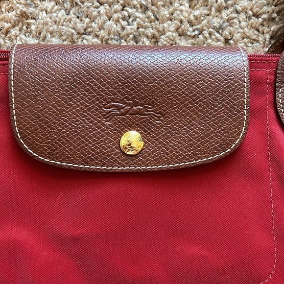 COPY - Red long champ medium size tote bag - Picture 2 of 7